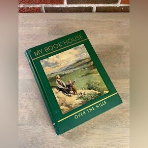 Old OVER THE HILLS OF MY BOOK HOUSE Book FAIRY TALES JACK / BEANSTALK THUMBELINA